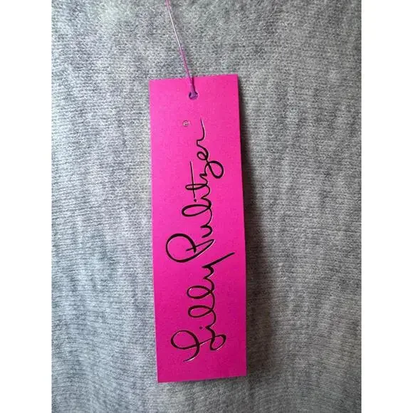 Lilly Pulitzer Gray Knit Sweater with Button Details - Picture 4 of 5